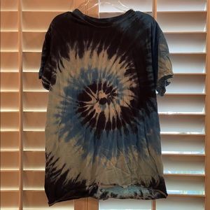 Blue tie dye shirt